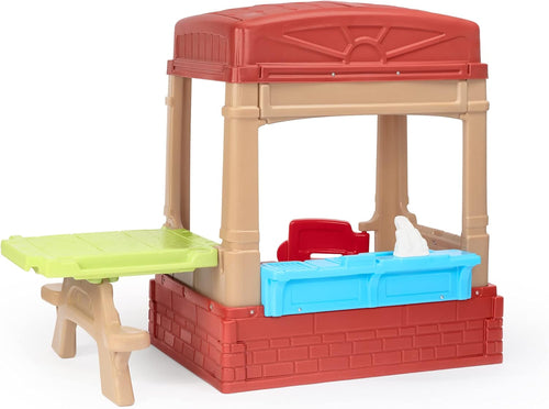 Kids Picnic Cottage Playhouse Indoor Outdoor Kitchen